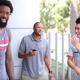 The Los Angeles Clippers’ DeAndre Jordan, an extra and the Charlotte Hornets’ Jeremy Lin
YouTube screenshot